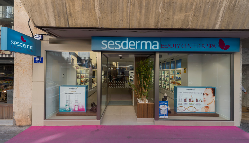 Fachada Sesderma Centro Beauty and Spa Proyectos Levante